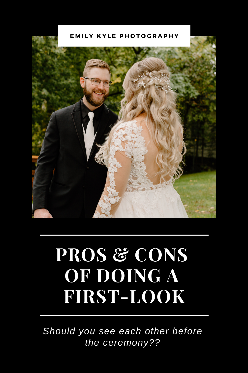 Pros and Cons to doing a first-look on your wedding day blog.